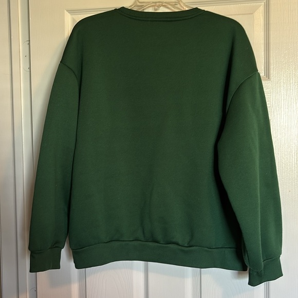 Shein women’s green Dead Inside But Jolly AF crew neck sweatshirt size XL - Picture 7 of 9